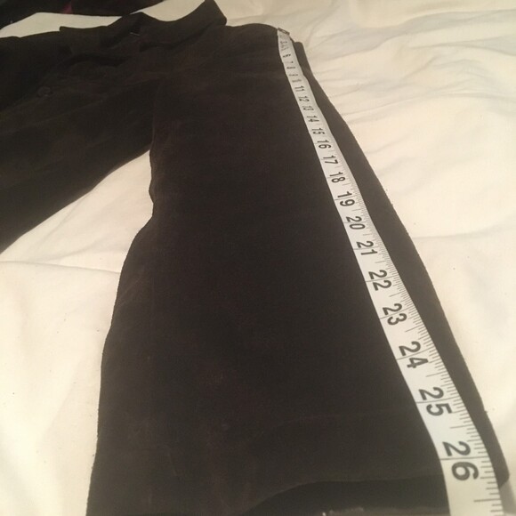 Merona coat Mens Large chocolate brown genuine suede leather lined oversized - Picture 7 of 8